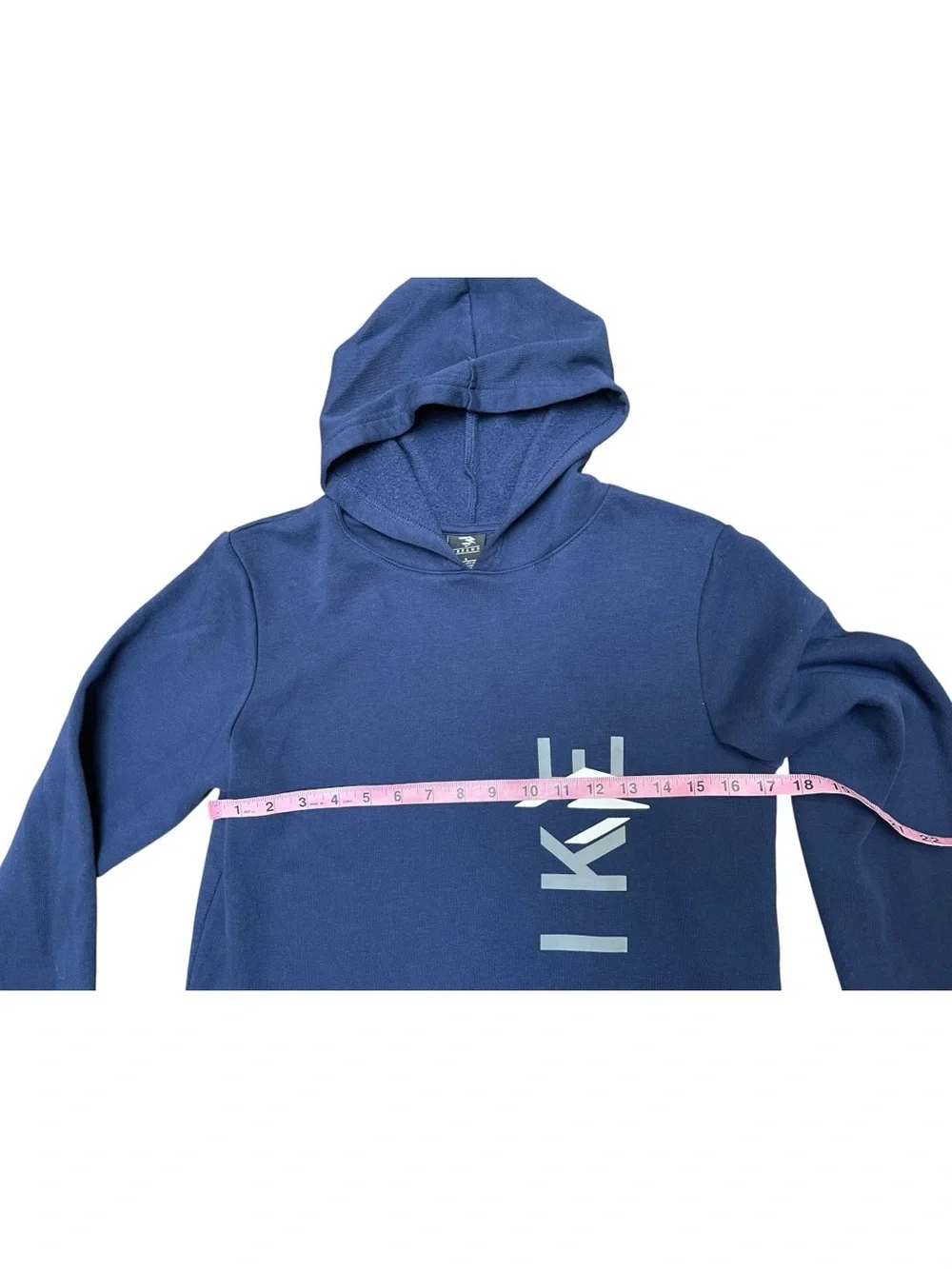Nike Youth Large 12-13 Navy Fleece Pullover Hoodie Graphic Swoosh Logo